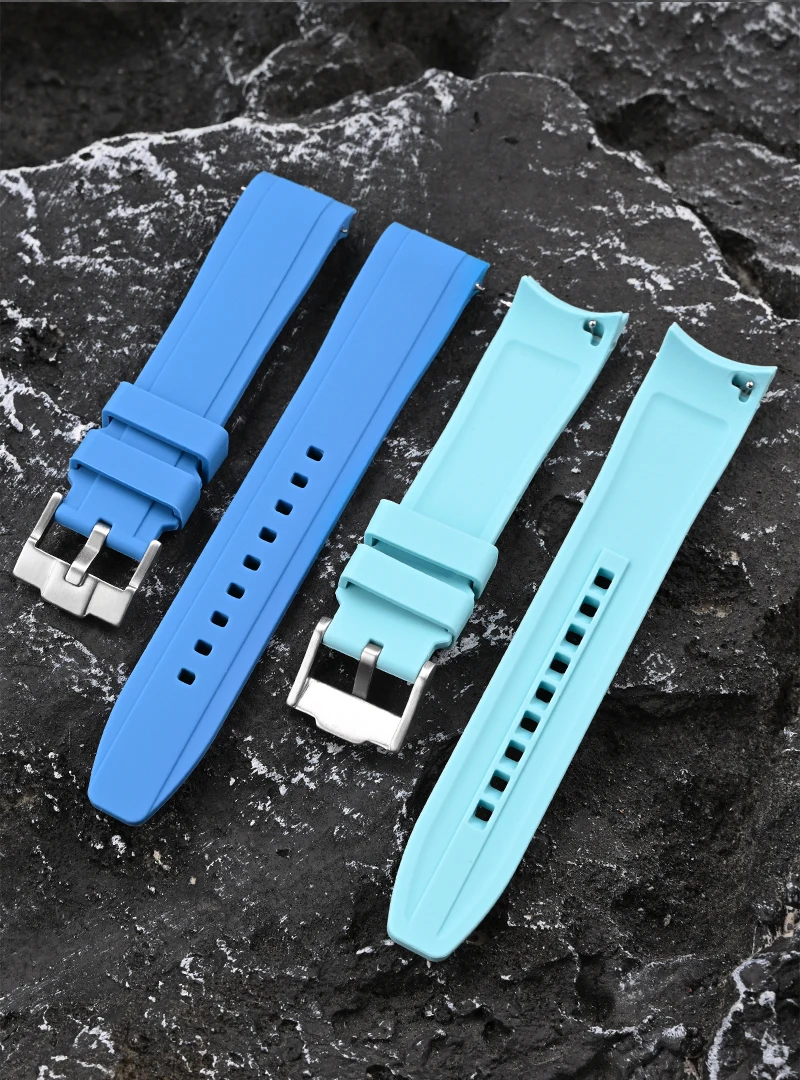 Фото Силиконовый ремешок для часов Omega X Swatch MoonSwatch, сменный ремешок, быстросъемный изогнутый конец, 20 мм, силиконовый ремешок, аксессуары №4