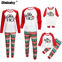 new year family look letters t shirt vintage print home pants christmas baby mother kids family matching pajamas clothing sets