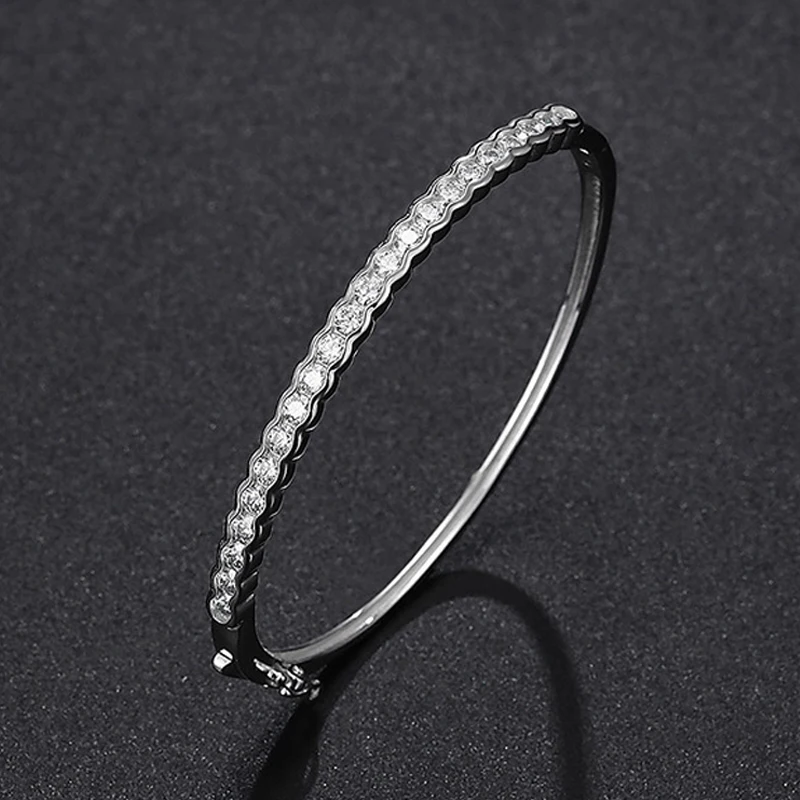 TFGLBU 2 CTTW Муассанит для женщин 100% Стерлинговое Серебро 925 пробы простое Платиновое