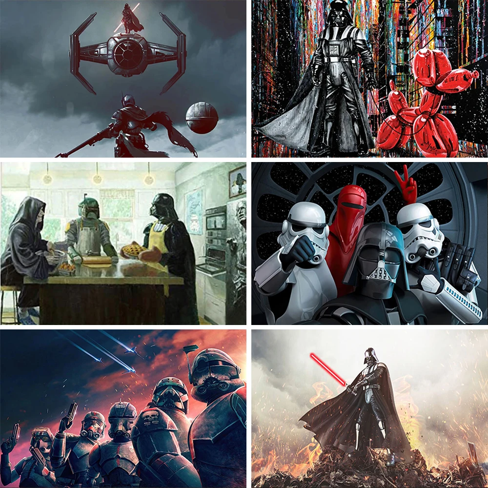 

Алмазная картина из мультфильма «Звездные войны»