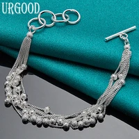 925 sterling silver matte bead ball chain grapes bracelet for women men party engagement wedding fashion jewelry