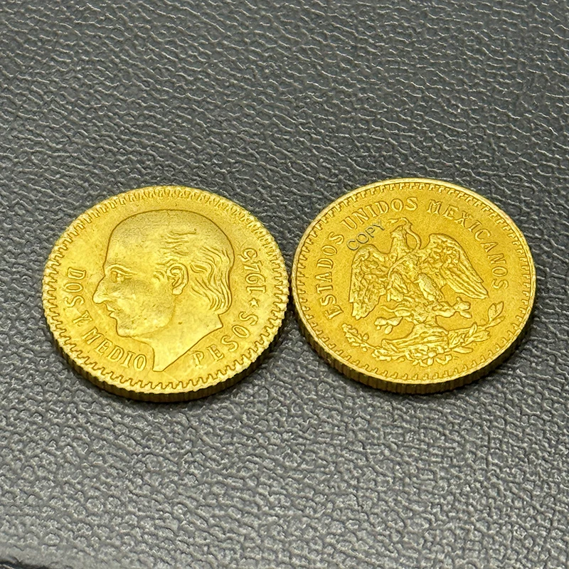 

Медная копия монеты 1945 Mexican2 1/2 Peso Eagle Snake XMSJ