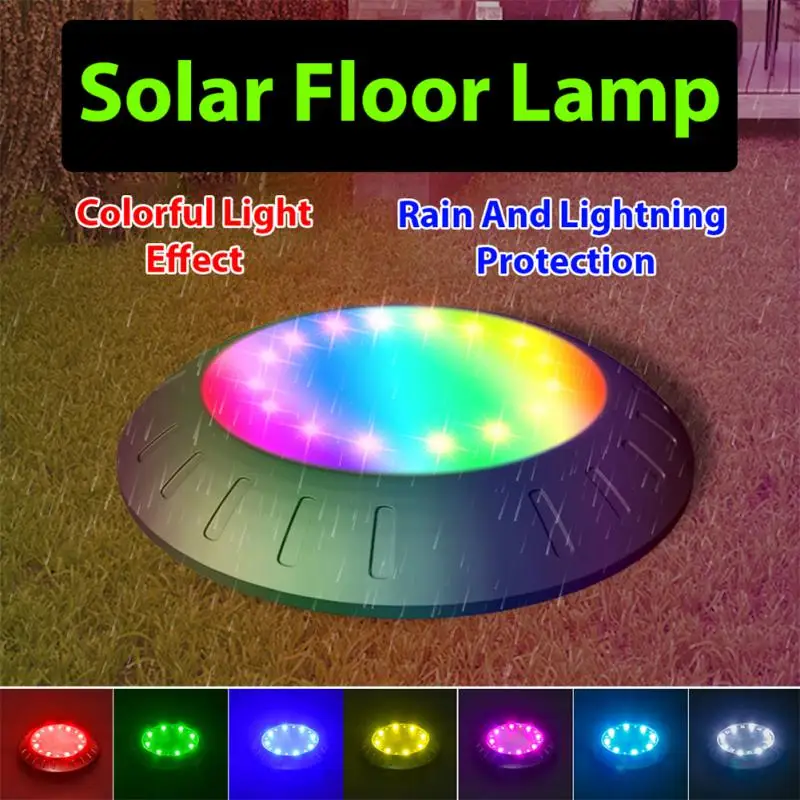 

Solar Underground Lights 16LED Color Outdoor Solar Lawn Ground Light Waterproof Garden PathWay Floor Under Ground Spot Lamp