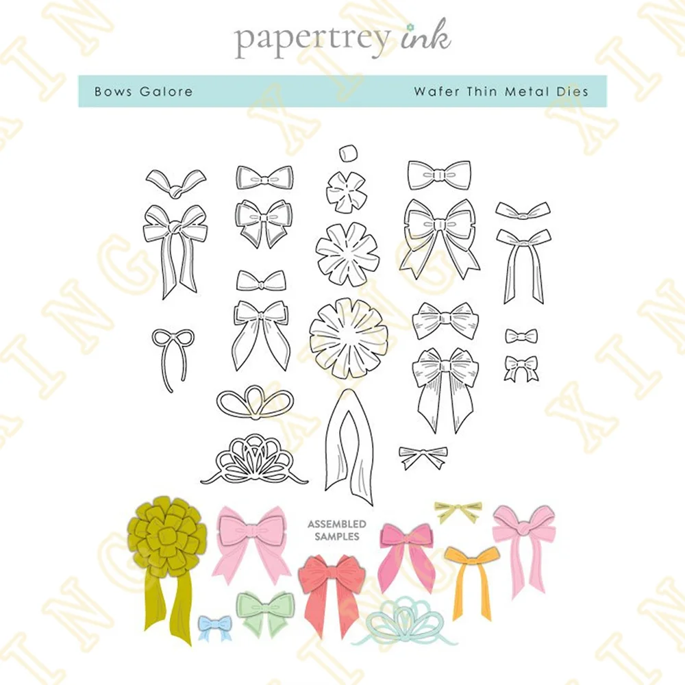 

New Bows Galore Metal Cutting Dies for Diy Scrapbooking Crafts Dies Cut Stencils Maker Photo Album Template Handmade Decoration