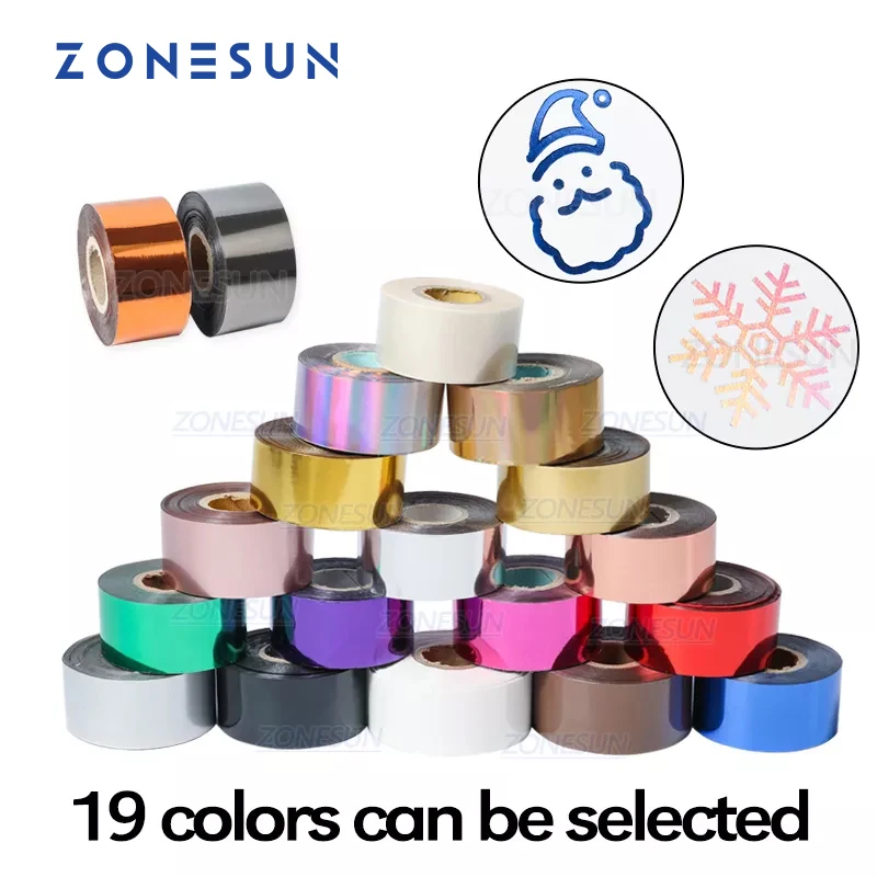 Рулоны фольги ZONESUN из ПВХ, 3 см, бумага для горячего тиснения фольгой, переводная анодированная позолоченная бумага
