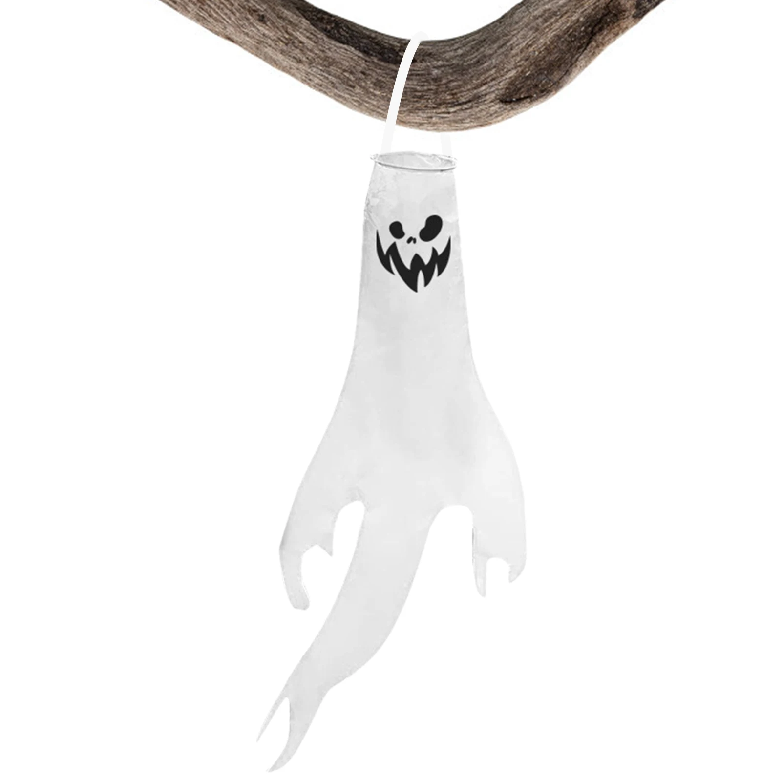 

Halloween Ghost Windsock Ghost Festival Hanging Decoration For Home Indoor Outdoor Yard Flag Windsocks Decor Party Supplies