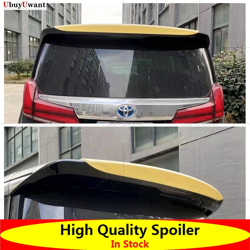 

Car Spoilers For Toyota Alphard Vellfire 30 Series MPV 2016-2021 Rear Trunk Lip High Quality ABS BLack Wing Spoiler Car Styling