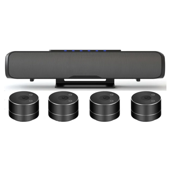 

Expans микрофонная система для конференц-связи, офисное оборудование, Беспроводные 4 микрофона для рабочего стола, Портативное аудио