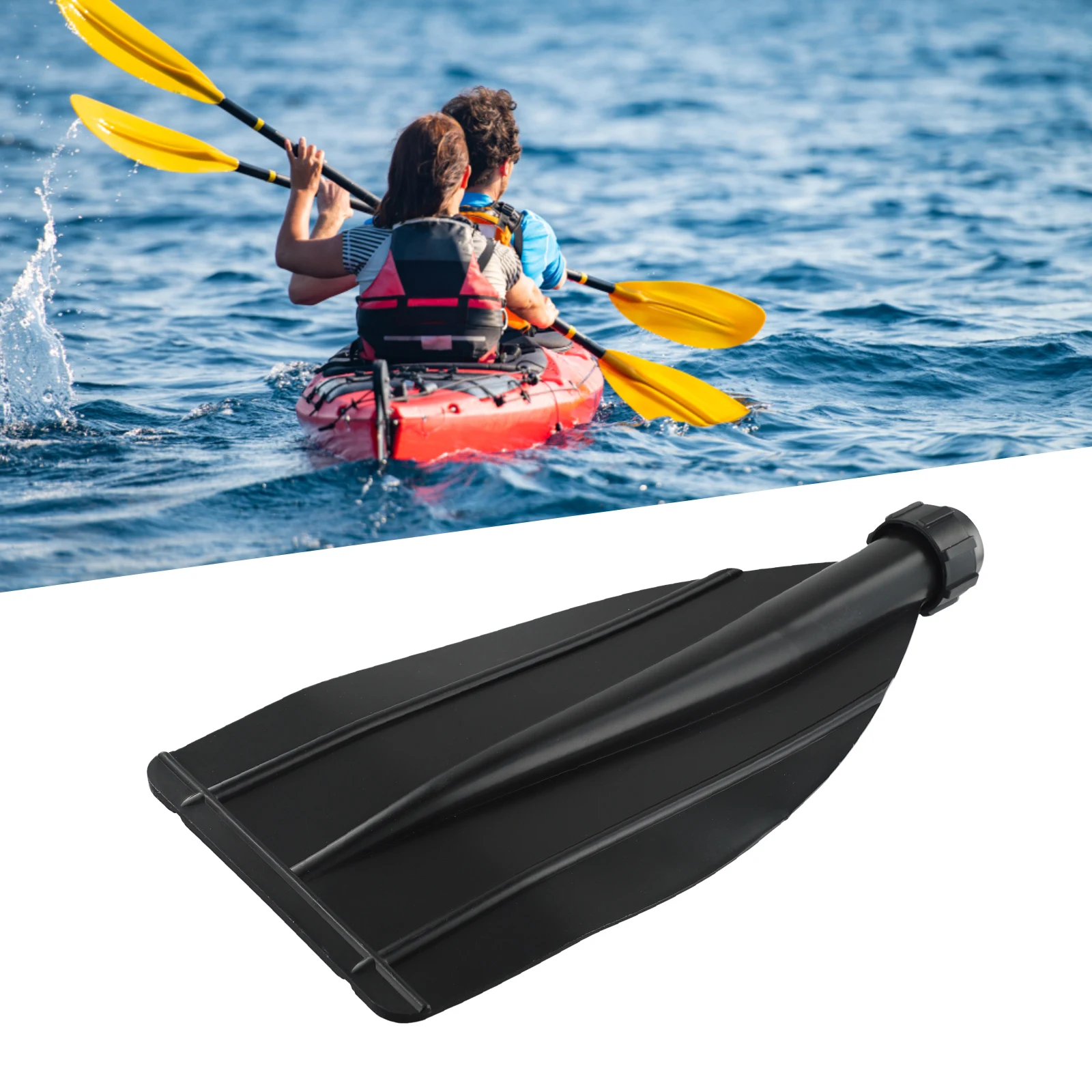 

Part Paddle Thicken Useful Paddle Paddle Blade Plastic Pnflatable Boat Professional Accessories For Kayak Functional Leaf Oar