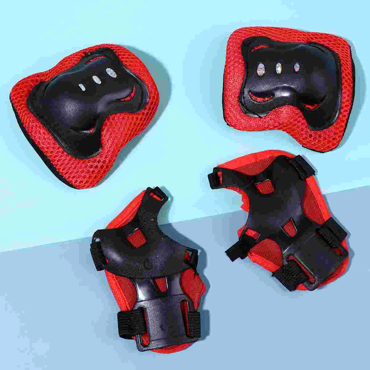 

6pcs Knee Pads Elbow Pads Wrist Guards Gear Set Skateboarding Cycling Skating Sports Guard Pads for Kids