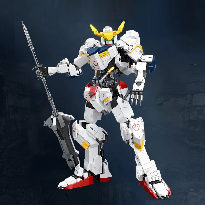 

Adult Blocks Mecha Serie 58029 1142pcs New Building Block Model Fourth Form Wolf Handheld Assembly Robot Toy For Boys Gifts