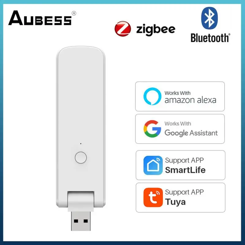 

Tuya Smart USB Multi-mode Gateway Blue-tooth ZigBee Wireless Hub Control Smart Home Control Compatible With Alexa GoogleHome
