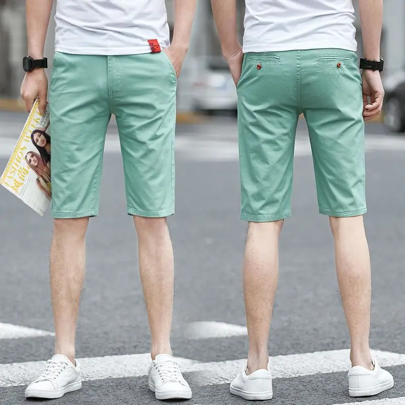 

2023 European and American Summer New Brand Trend Gym Men's Solid Shorts Fitness Fitness Quick-drying Casual Shorts W97