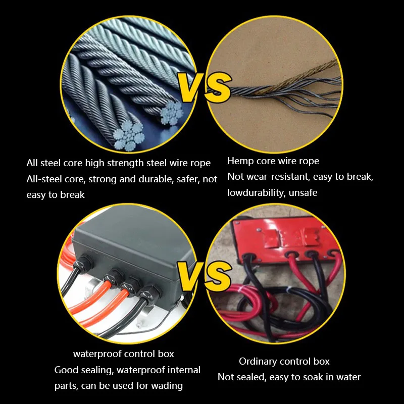 12 В 3500 фунтов водонепроницаемая и бесшумная спасательная электролебедка для