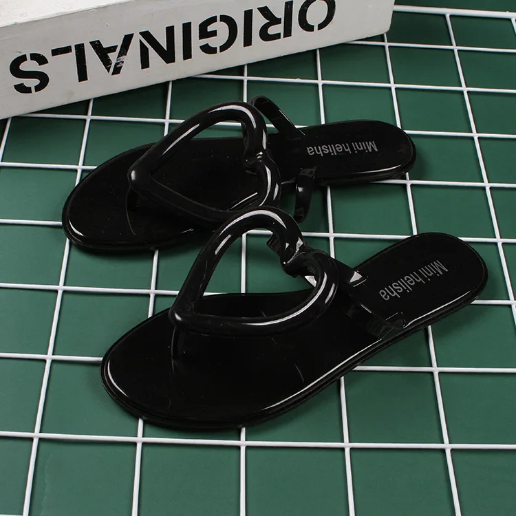 Women Summer Slippers Heart Shape Flat Shoes Solid Ladies Slides Beach Sandals Zapatos Mujer Comfortable Fashion Flip Flops 2022