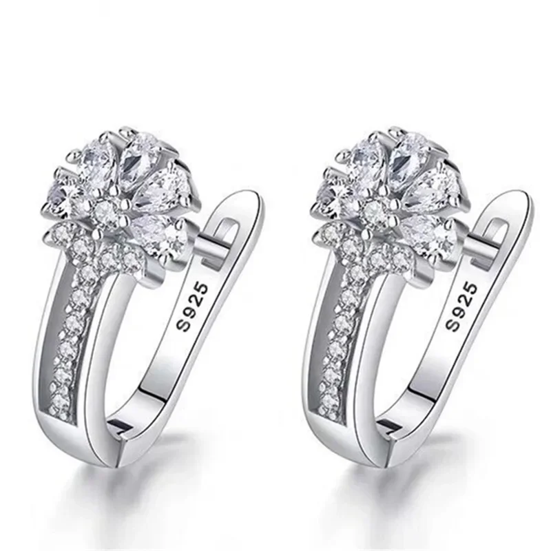 Серьги CHUANGCHENG инкрустированные фотоэлементами серьги очаровательные ювелирные