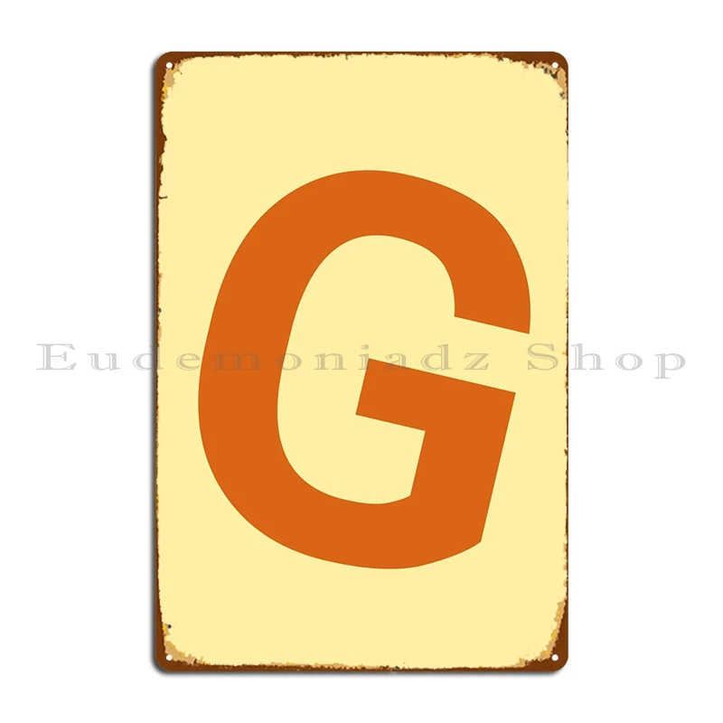 

Алфавит металлический знак Ретро Декор стены дизайн Винтажный жестяной знак плакат