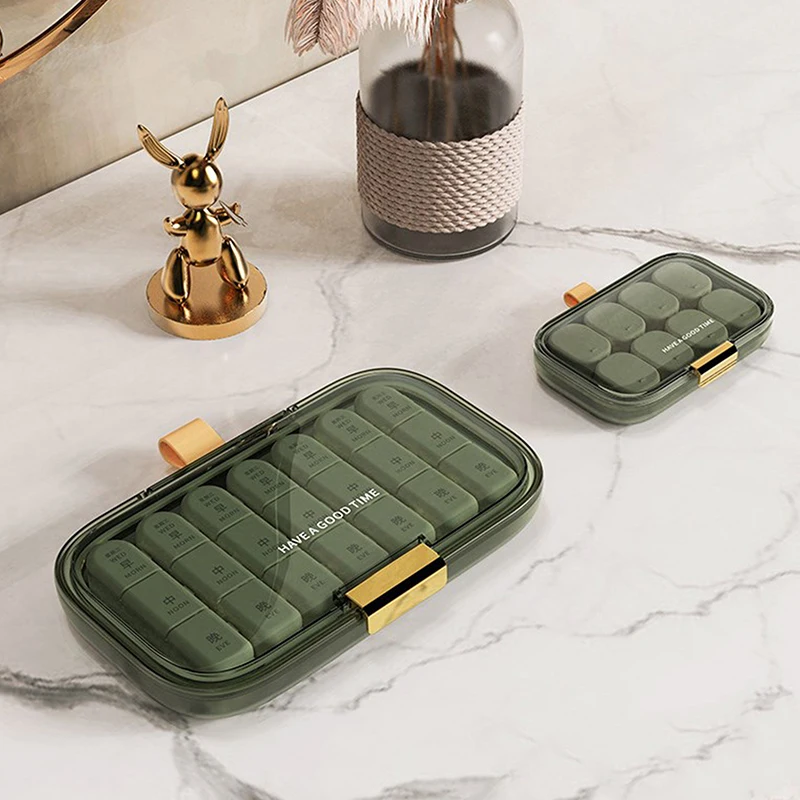 

Портативный контейнер для таблеток Три блюда в день, контейнер для таблеток большой емкости, коробка для таблеток раздельная для лекарств, отдельная коробка для таблеток семь дней в неделю