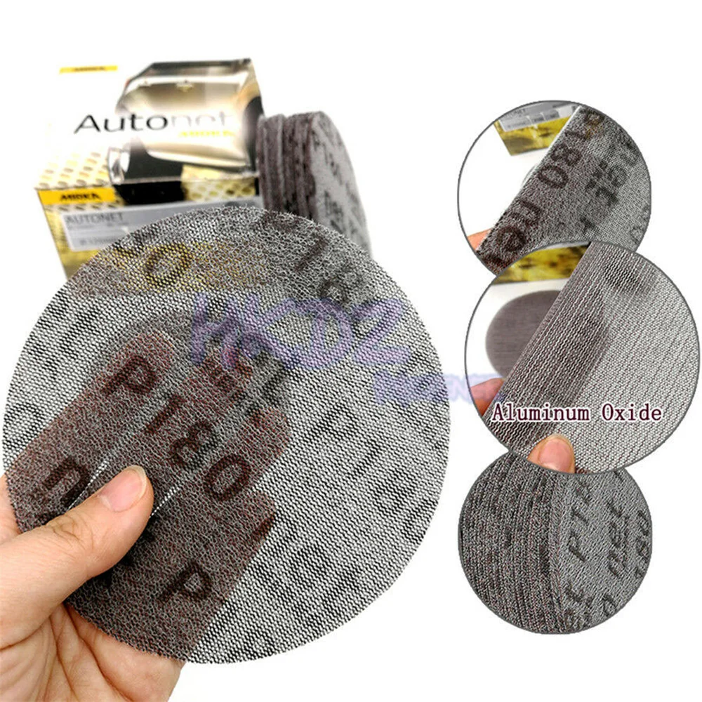 

Mesh Abrasive Dust Free Sanding Discs 5 Inch 125mm Anti-blocking Dry Grinding Sandpaper 80 120 180 240 320 400 600 800Grit