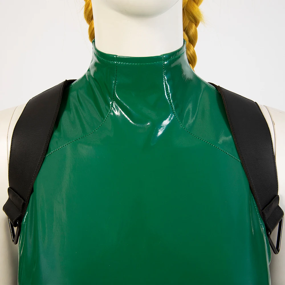 Костюм для косплея Manluyunxiao Premium Quality Street Fighter Cammy White Green Bodysuit, индивидуальный размер, для Хэллоуина, Рождества, Comic Con (art.: 3920da231aa8d) - 3920da231aa8d