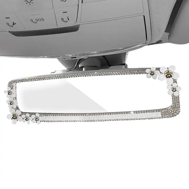 

Bling Car Rear View Mirror Bling Rear View Mirror Rhinestone Car Accessories Rear View Mirror Accessories With Crystal Diamonds