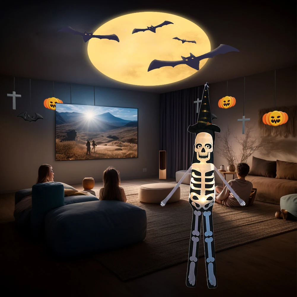 Наружный хэллоуин подвесной Скелет с подсветкой Хэллоуин скелет ветрозащитный