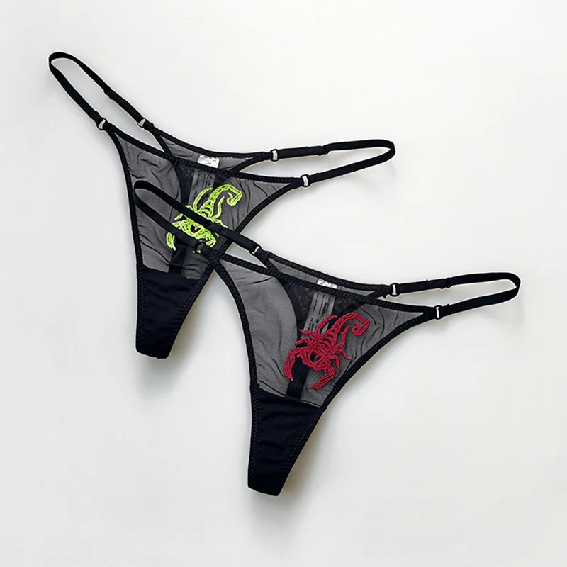 Женские сетчатые стринги в европейском и американском стиле сексуальные трусики