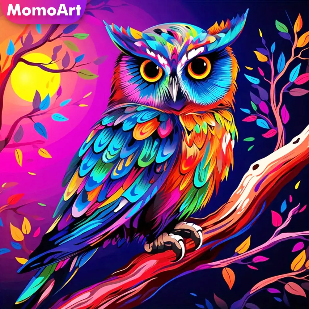 Набор для алмазной вышивки MomoArt в виде совы вышивка крестиком мозаика из