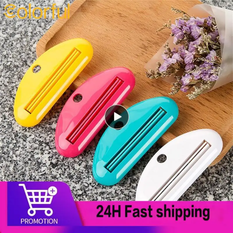 

4~40PCS Multifunction Manual Toothpaste Dispenser Cream Tube Squeezer Bathroom Squeeze Paste Extruding Clip Squeezing Clamp