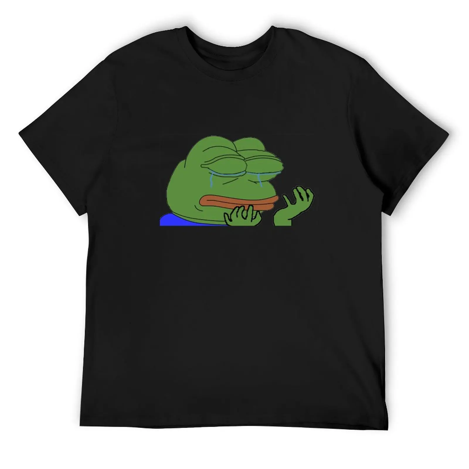 Футболка Pepe Hands Crying Frog Meme Twitch Emote рубашки с графическим рисунком одежда в стиле