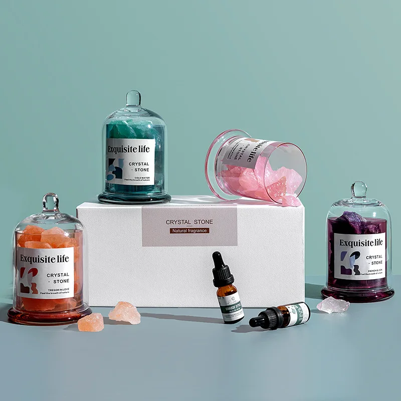 

Himalayas Crystal Stone Diffuser Spa Aromatherapy Home Indoor Crystal Essential Oil Incense Ornaments Fire free Fragrance Gift