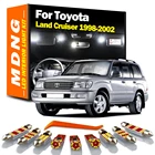 13 шт. внутренний светодиодный для Toyota Land Cruiser 1998-2002 Canbus автомобиль лампы в маскирующем колпаке для внутренних помещений чтение карт светильник авто лампы комплект