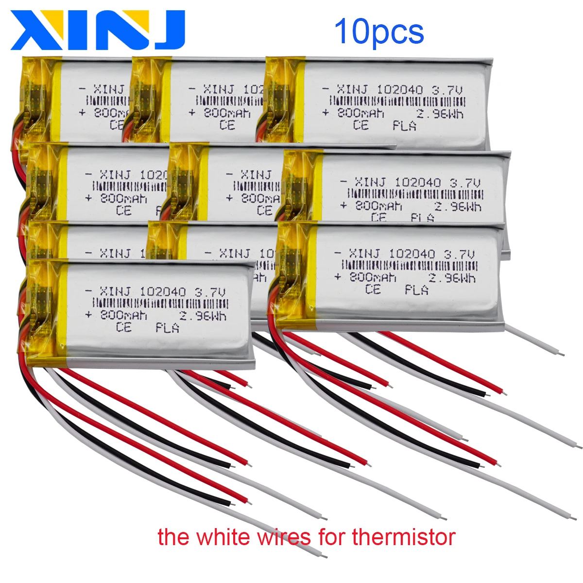Литиевая батарея 102040 3 7 В 800 мАч 2 96 Втч