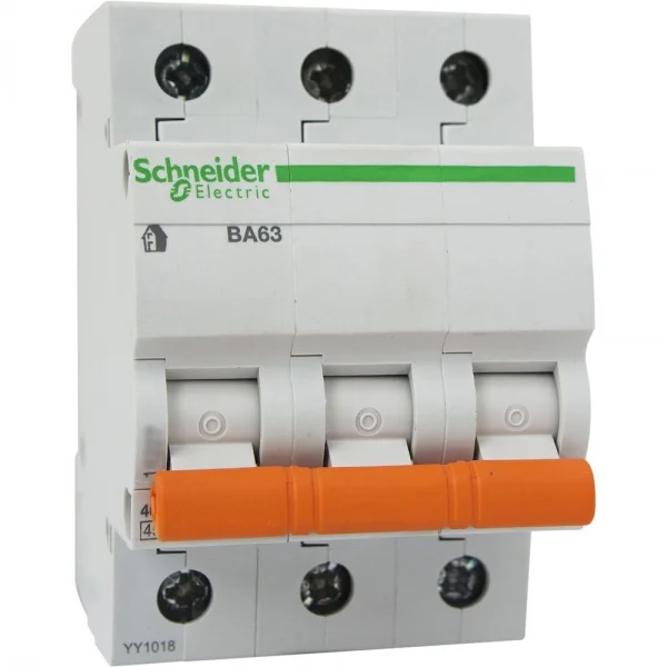 Автоматический выключатель Schneider Electric 11223 ВА63 3P 16A C 4 5 кА (серия