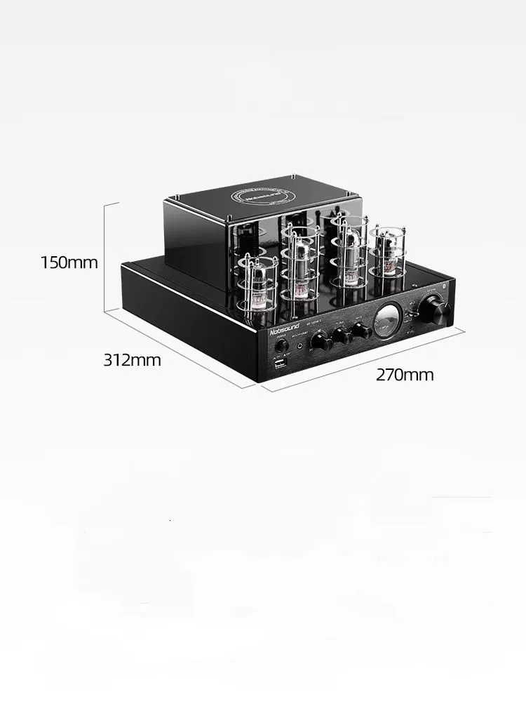 220 В Nobsound MS-10D ламповый усилитель вакуумный Bluetooth USB |