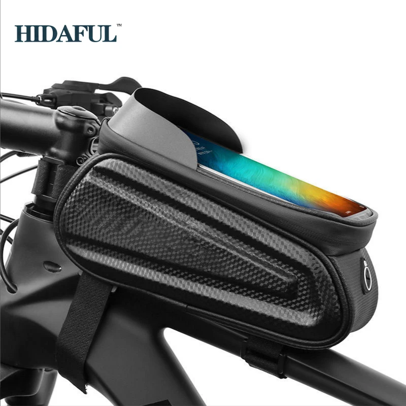 

Bicycle Bag Rainproof Phone Case Touchscreen Bag MTB Bike Accessories Waterproof Frame Front Top Tube Cycling Hard Shell Bag