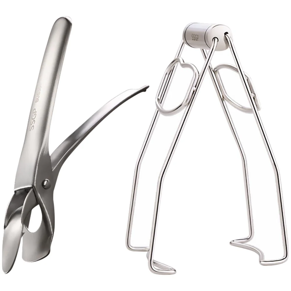 

2Pcs Stainless Steel Hot Dish Clips Kitchen Bowl Gripper Hot Plate Lifters