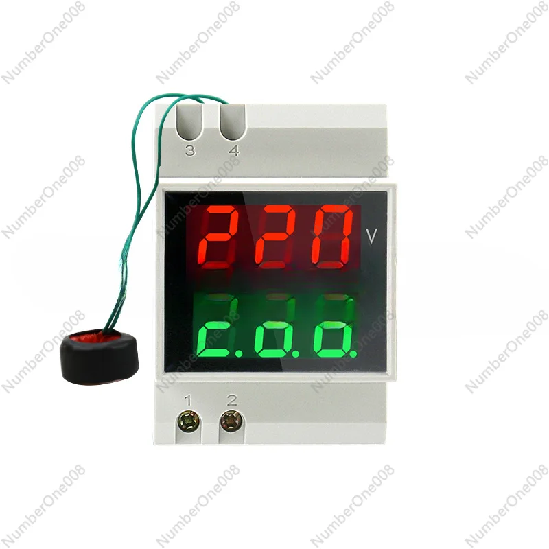 D52-2042 Рельсовый тип Двойной дисплей Цифровой цифровой переменного тока Вольтметр