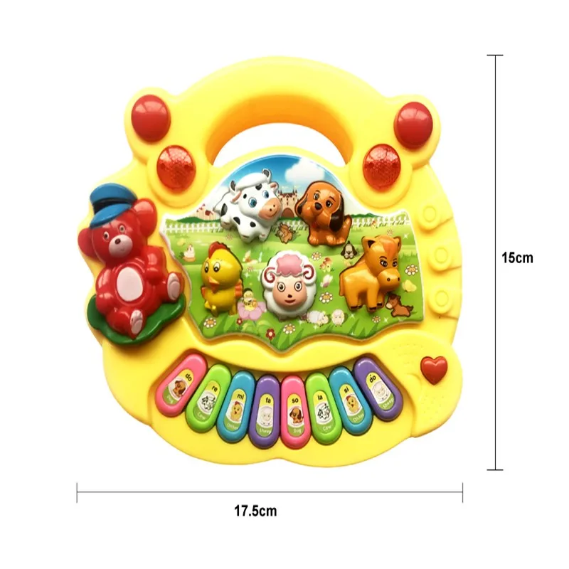 Musical Instrument Toy Baby Kids Music Animal Farm Piano Keyboard Electric Early Educational Developmental Toy For Children Gift images - 6