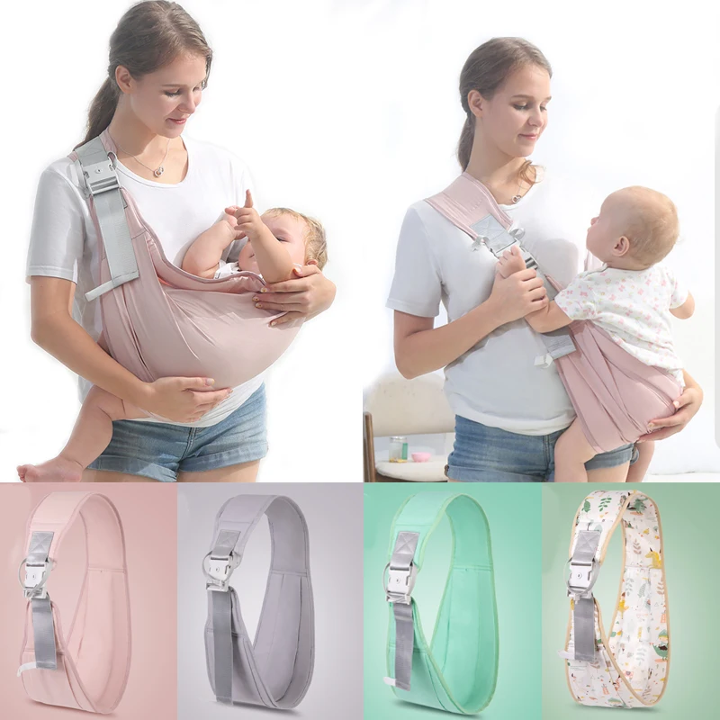 Portable Baby sling Wrap Baby Carrier Soft wrap Sling for Newborns Baby Carrier Scarf Baby Sling Wrap Suspenders Adjustable