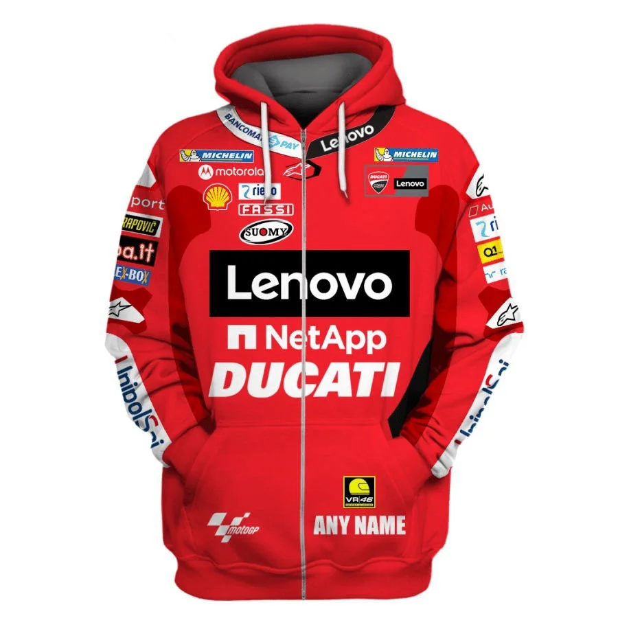 

2023 Spring and Autumn Fashion Ducati Popular Men's and Women's Hooded Sweatshirts, Sports Hoodies, Racing Fan Benefits