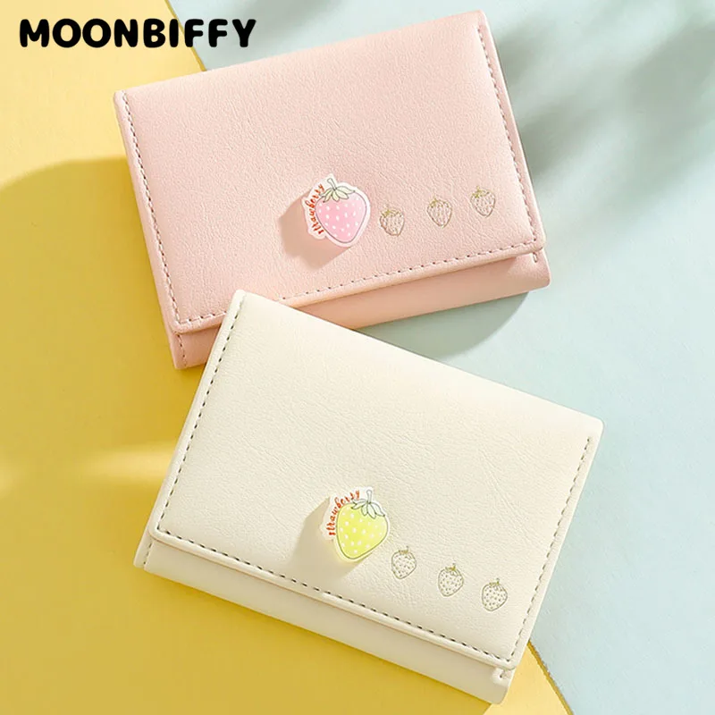 

Brand Designer Cute Candy Color Small Wallets For Women Soft PU Leather Card Holder Purse Ladies Travel Fashion Purses Female