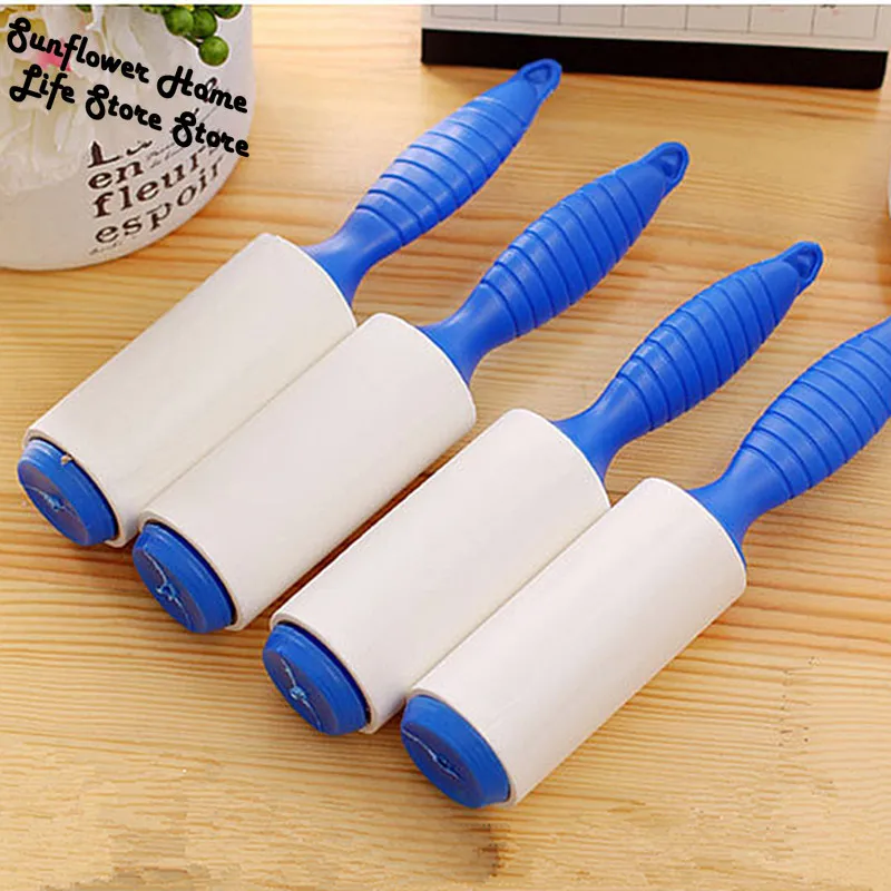 

With Handle Brush Dust Remover Sticky Clothes Pet Dog Hair Fabric Fluff Roller Cleaner Accessories High Quality 40/50 Sheets