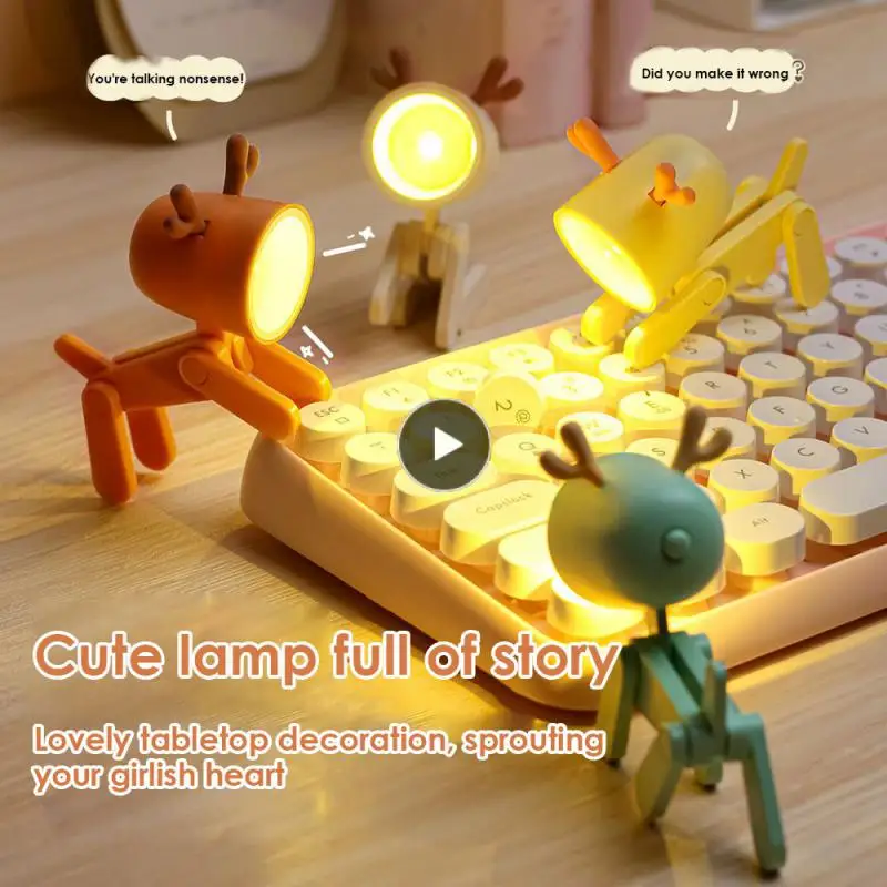 

Cartoon Lamp Mini Led Night Light Newest Cute Pet Lights Cute Dog Deer Nightlight Cute Dog Bedroom Decor Wholesale Mini Creative