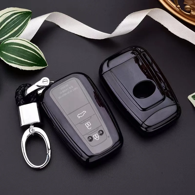 

Чехол для автомобиля из ТПУ для Toyota Rav4 2021 Hybryd Camry 70 2020 Prado Corolla Sedan 2019 чехол для брелка с ключом