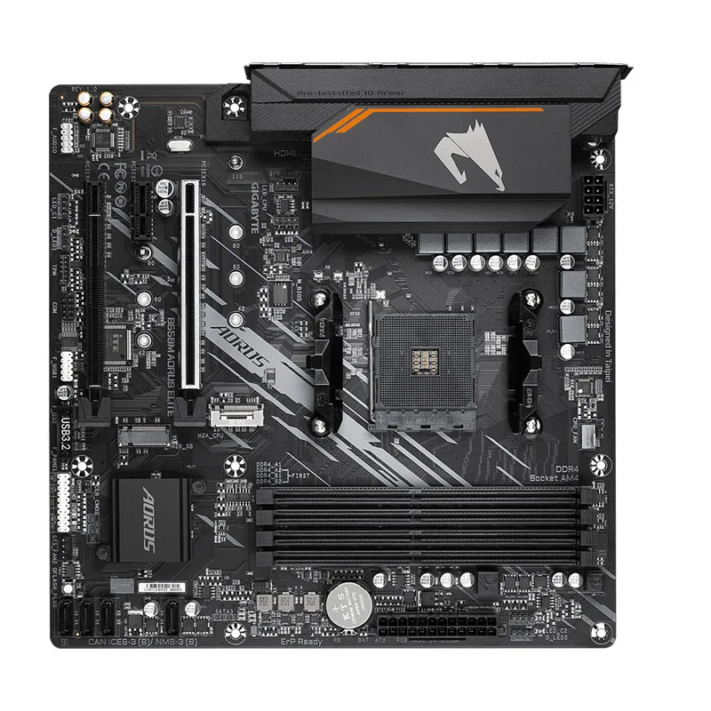 Материнская плата GIGABYTE B550M AORUS ELITE + RYZEN 7 5800X 32 ГБ DDR4 3600 МГц RAM Combos Socket AM4 AMD B550