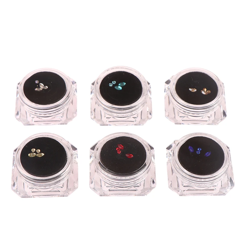 

4Pcs/Box Dental Tooth Gems Crystal Diamond Ornament Various Shapes Color Teeth Jewelry Denture Acrylic Teeth Decoration