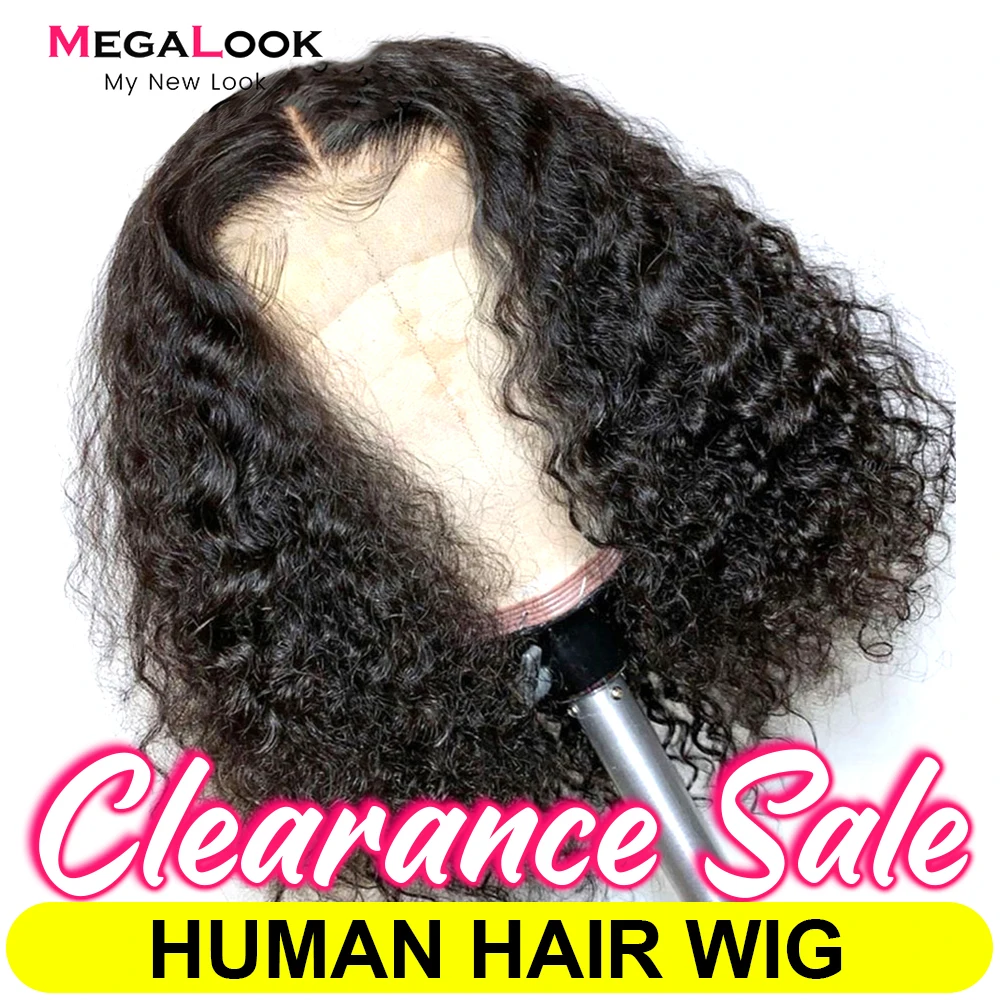 5x5 kapatma peruk dantel peruk kısa postiç kadınlar için brezilyalı derin kıvırcık dantel peruk çift çizilmiş işlenmemiş insan saçı peruk 180 yoğunluklu