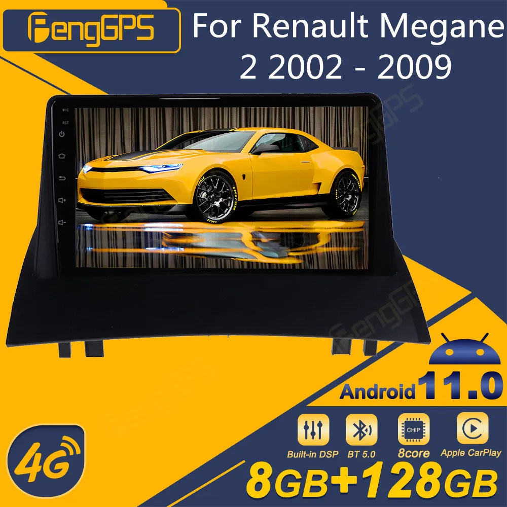 

For Renault Megane 2 2002 - 2009 Android Car Radio 2Din Stereo Receiver Autoradio Multimedia Player GPS Navi Head Unit Screen