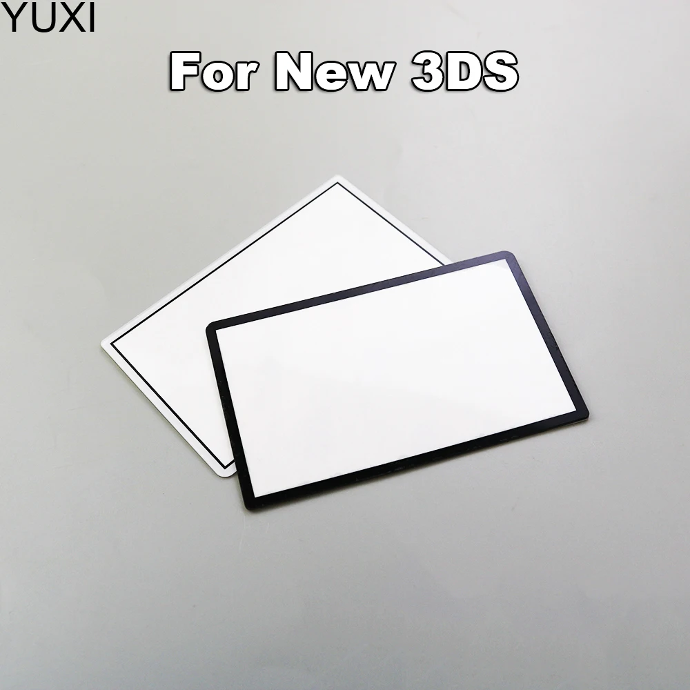 

YUXI 1PCS For New 3DS LCD Screen Plastic Cover Len Top Upper Screen Len Cover Replacement High Quality
